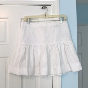 Jcrew white printed skirt.